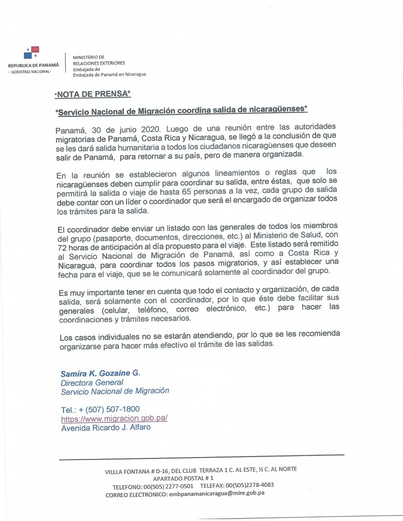 comunicado